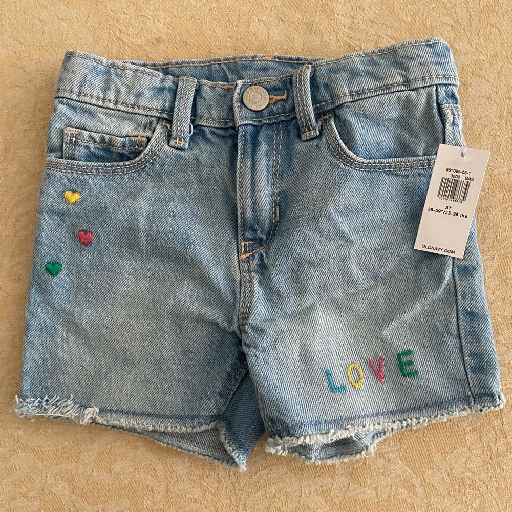 NWT Toddler Jean Shorts 3T
